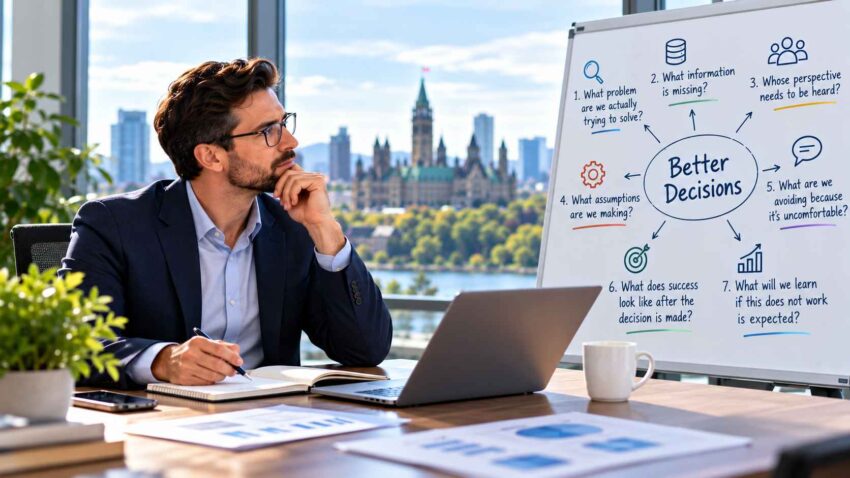 Strategic Thinking by the City Window